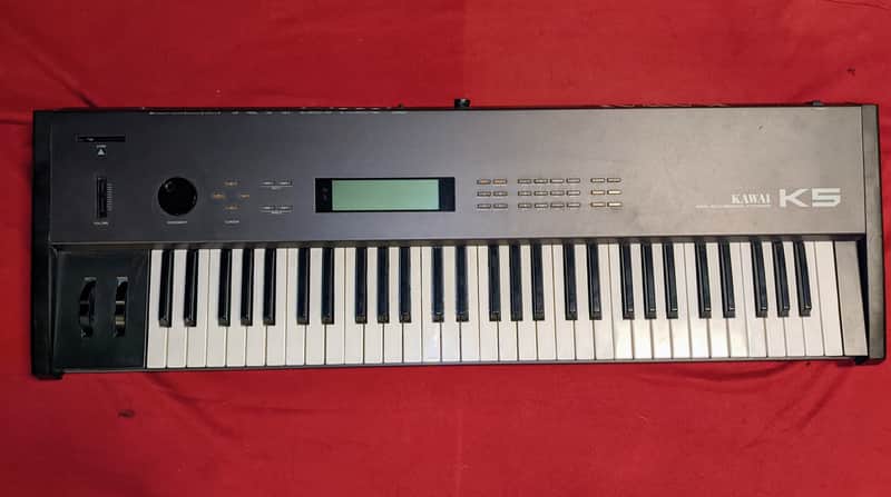 Kawai K5 61-Key Digital Synthesizer 1987 - Black image 1