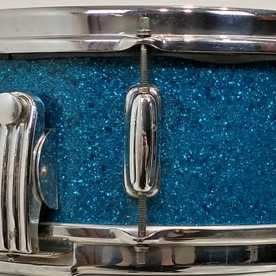 Slingerland 22/13/16/5.5x14" Radio King Drum Set - 1950's Blue Sparkle image 20