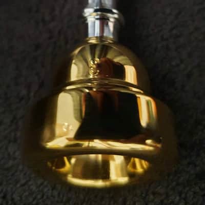 FRANK HOLTON & CO 3 trumpet mouthpiece, 24k gold plated , PRISTINE! image 5