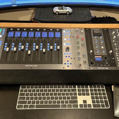 Mix Ends  Double Bay Controller Stand for SSL UF8 & UC1 Dark Walnut Stain image 1