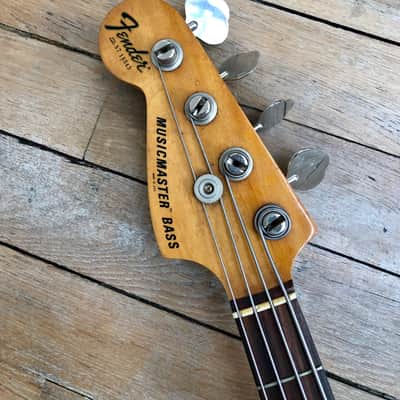 1978 Fender Musicmaster Bass Left Handed Lefty Rare Vintage image 6