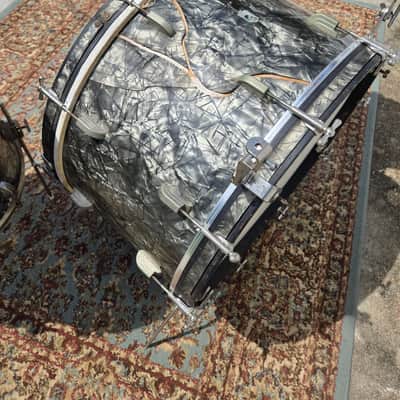Leedy Broadway "Nite Club" 4 Piece Drum Set - 1946 - Black Diamond Pearl (C019) image 12