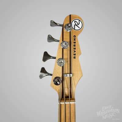 Reverend MRC-BKSP-RM-G-PRCH-HT Mercalli 4-String Bass Guitar, Black Sparkle image 7
