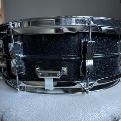 Ludwig LM404 Acrolite 5x14" 8-Lug Aluminum Snare Drum with Black/White Badge 1994 - 2012 - Black Galaxy image 3