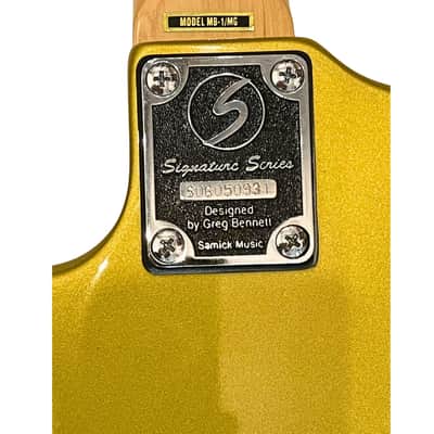 Samick MB-1/MG Greg Bennett Malibu Series S-Style Electric Guitar - Gold (Used) image 8