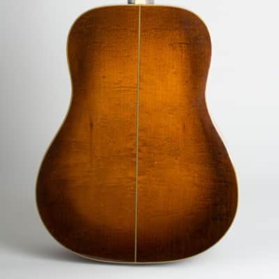 Euphonon Dreadnought Acoustic Guitar, made by Larson Brothers, c. 1938, period hard shell case. image 4