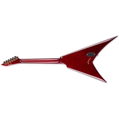 ESP LTD KH-V Kirk Hammett Electric Guitar - Ebony Fretboard, Red Sparkle image 5