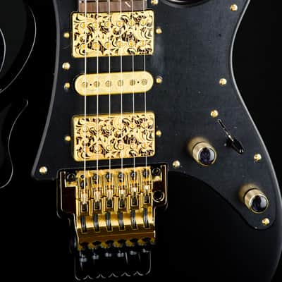 Ibanez Steve Vai Signature PIA3761 Electric Guitar - Onyx Black Surreal Black Dual Fade Gloss image 8