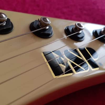 ESP Explorer E.X.P. Custom James Hetfield Metallica 1998 Olympic White image 7
