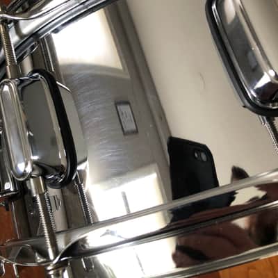Premier snare drum chrome over steel vintage? Restored 5.5x14” image 5
