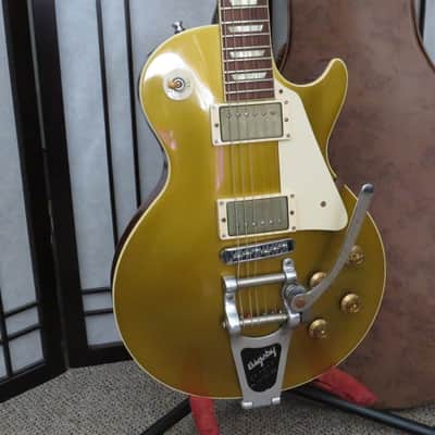 2013 Gibson Custom Shop 1957 Les Paul Standard Reissue Goldtop VOS with Bigsby image 2
