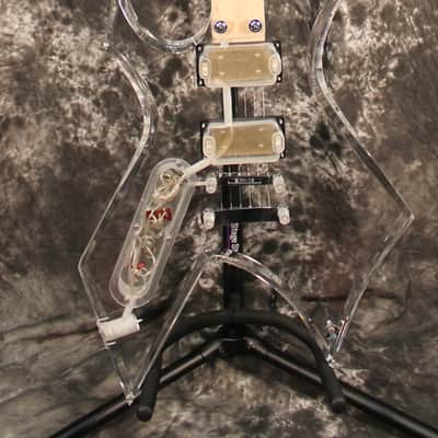 B.C. Rich Acrylic Series Warlock Crystal Clear with OHSC image 3