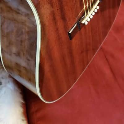 Washburn D100M / BR Mahogany Dreadnought Acoustic Guitar image 3
