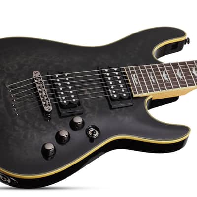 Schecter Omen Extreme-7 - See-Thru Black (STBLK) (2007) image 2