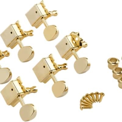 Fender Vintage-Style Strat/Tele Tuners Gold (6) image 1