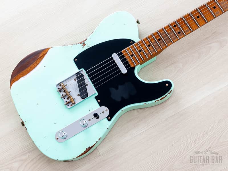 2023 Fender Custom Shop ‘52 Telecaster Roasted Heavy Relic Surf Green w/ Streamlined U Neck image 1