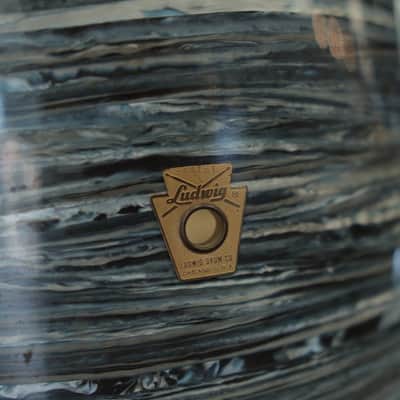 Vintage 60s Ludwig 2-Piece Shell Pack 13/20 (Blue Oyster Pearl) image 4