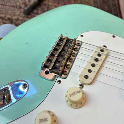 Fender Custom Shop Postmodern Strat Maple Journeyman 2024 - Aged Surf Green image 10