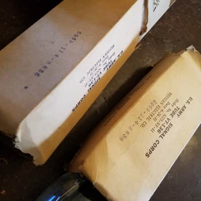 Pair IOB 1625 VT-136 RCA Western Electric JAN NOS radio audio vacuum tubes valves 1943-1944 image 4