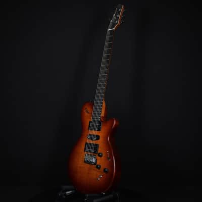 Godin XTSA Multivoice Flame Maple Leaf Top Light Burst Richlite (221231182) image 6