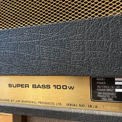Marshall JMP 1992 MK II Super Bass 2-Channel 100-Watt Guitar / Bass Amp Head 1978  Black image 11