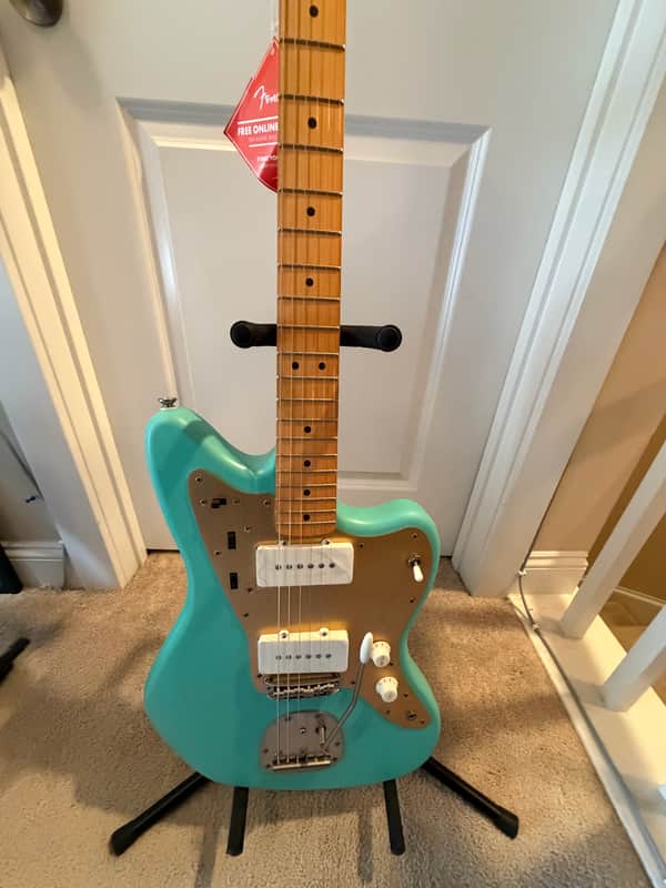 Squier 40th Anniversary Vintage Edition Jazzmaster 2022 - Present - Satin Sea Foam Green