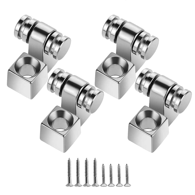 Roller Guitar String Trees Guides Retainer for Strat Stratocaster Tele Telecaster Electric Guitar?Pack of 4 (Chrome) image 1