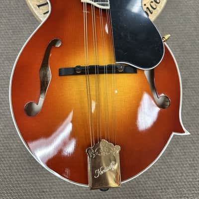 Kentucky KM-855 Artist F-Style Mandolin Amber Burst image 3