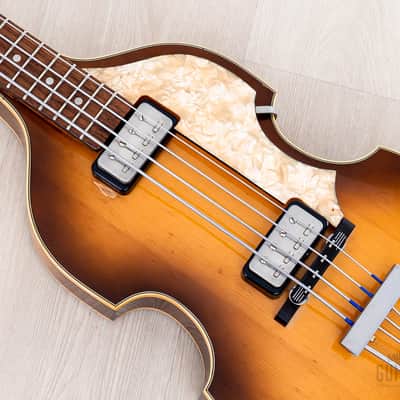 2004 Hofner 500/1 Vintage '63 Violin Beatle Bass Staple Pickup w/ Case, Germany image 7