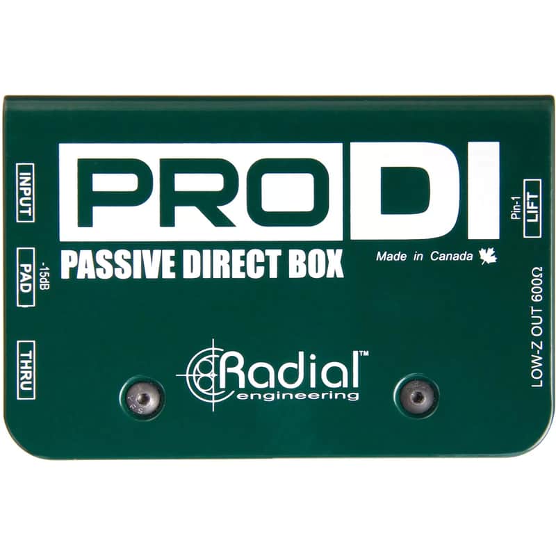 Radial ProDI 2025 Pro Di Passive Mono Single Channel Direct Box - Sturdy- Pro Sound image 1