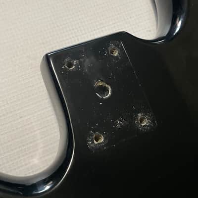 1980's Overseas Kramer Striker 700st Black 4 String Semi Loaded Electric Bass Guitar Body image 11