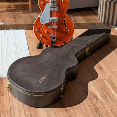 Gretsch G6119B Broadkaster Bass 2003 - 2014 - Orange - Leftie image 3