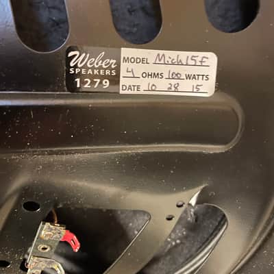 Weber Michigan 15F 2015 speackers image 2