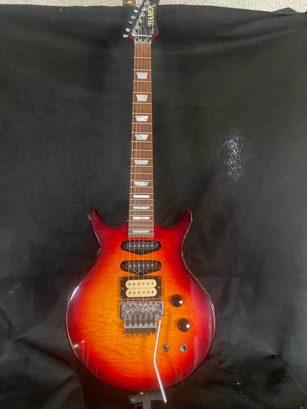 Hamer Steve Stevens model 1986 Cherry sunburst- quilted maple top image 1
