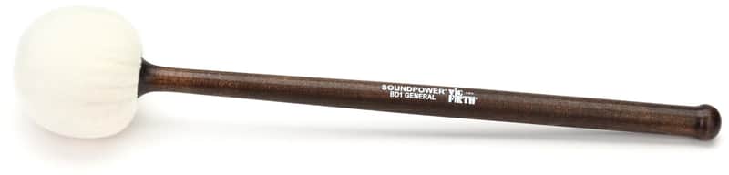 Vic Firth BD1 General Soundpower Bass Drum Mallet (2-pack) Bundle image 1