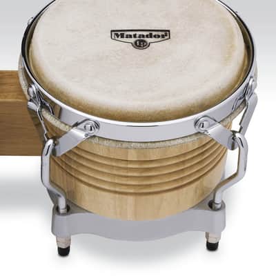 Latin Percussion LP Matador Traditional 7 1/4 - 8 5/8" Bongo Oak Natural (M201-AWC) image 4