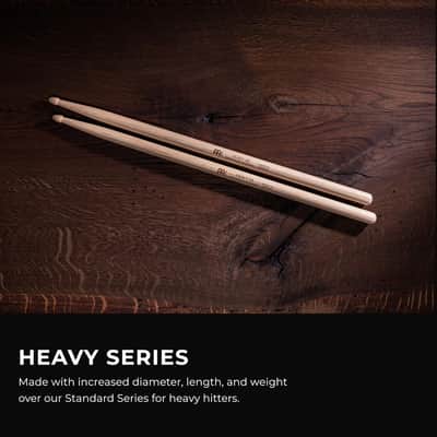 Meinl Stick & Brush Heavy 5A Drumsticks – American Hickory – Made in Germany – Brand New image 2