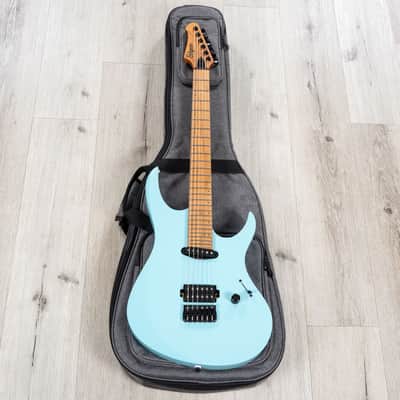 Balaguer Select Diablo Retro 27-Fret Guitar, Roasted Maple Fretboard, Hardtail, Cerulean Blue image 10