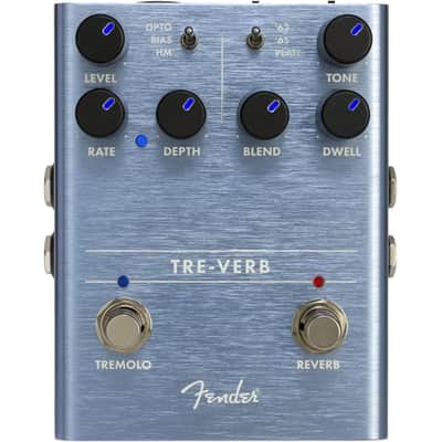 Fender "Tre-Verb" Tremolo/Reverb Guitar Effect Stomp Box Pedal image 8