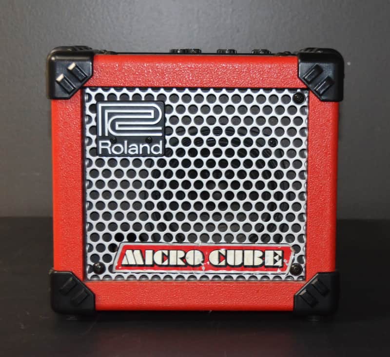 Roland Micro Cube Portable Guitar Combo Amplifier – Used - Red Tolex image 1