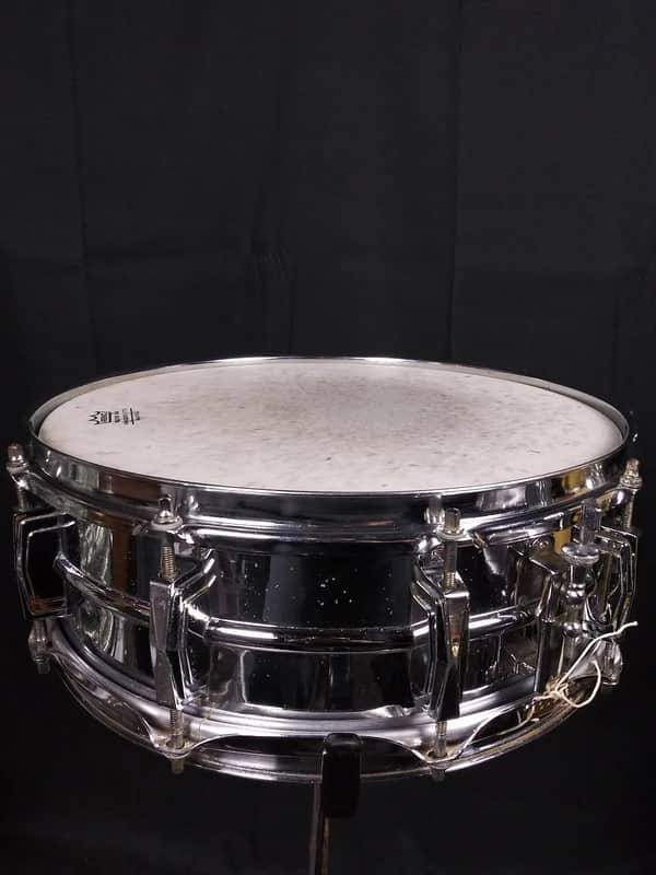 Ludwig No. 400 Supraphonic 5x14" 8-Lug Aluminum Snare Drum with Keystone Badge 1963 - 1969 image 3