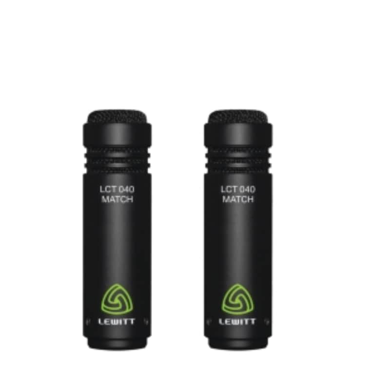 Lewitt LCT 040 MATCH Small Diaphragm Cardioid Condenser Microphone Stereo Pair 2019 - Present - Black image 1