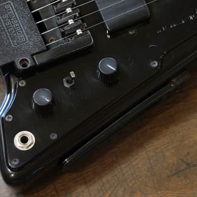 1980s Steinberger USA GP2S Headless Electric Guitar Black + OGB image 5