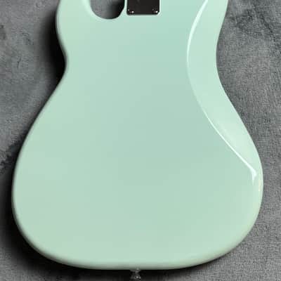 Squier Precision Bass by Fender – Surf Green – Maple Neck – Excellent Condition w/ Gig Bag image 5