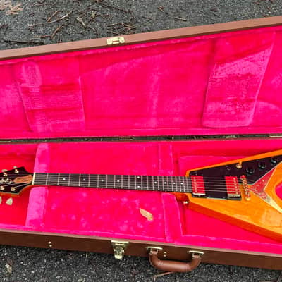 2017 Epiphone Limited Edition Joe Bonamassa 1958 Amos Arthur Korina Flying V W/OHSC image 1