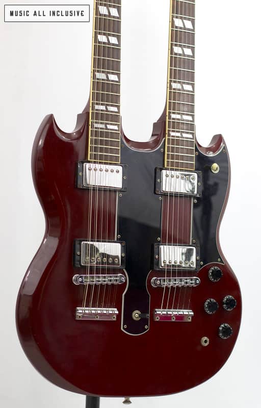Gibson Eds-1275 Double Neck CS 1991 - Cherry image 1