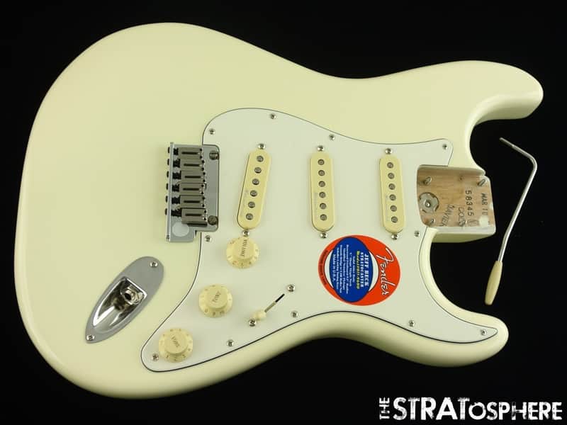 American Fender JEFF BECK Strat LOADED BODY, Stratocaster Olympic White image 1