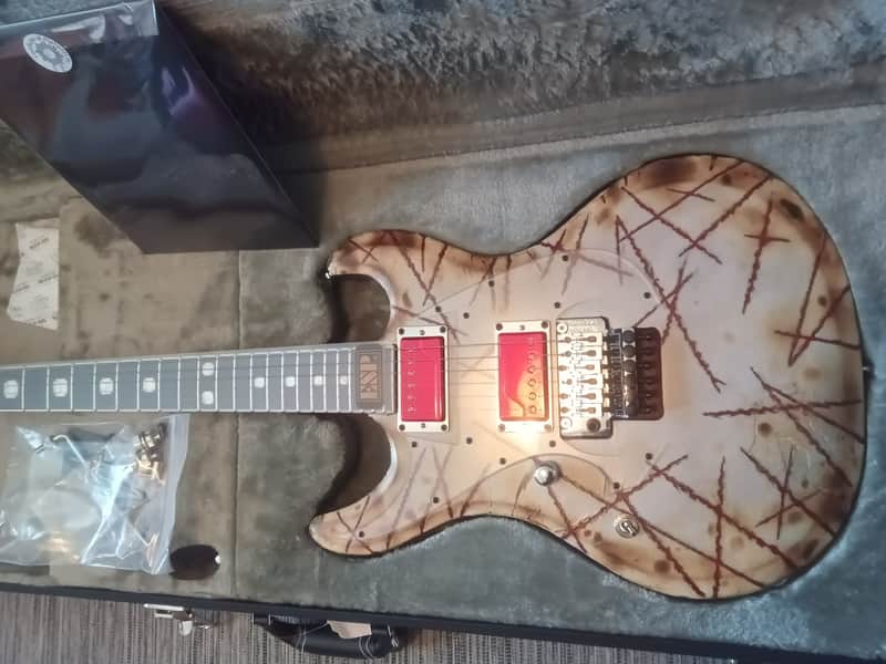 ESP E ll. Burnt Kruspe Signature Lefthanded Lefty Flawless image 1