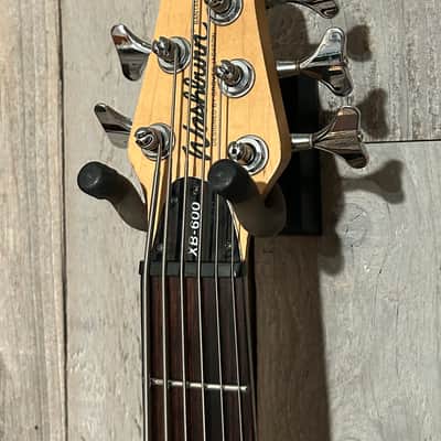 Excellent Washburn XB-600 Emerald Green 6 String Electric Bass image 6