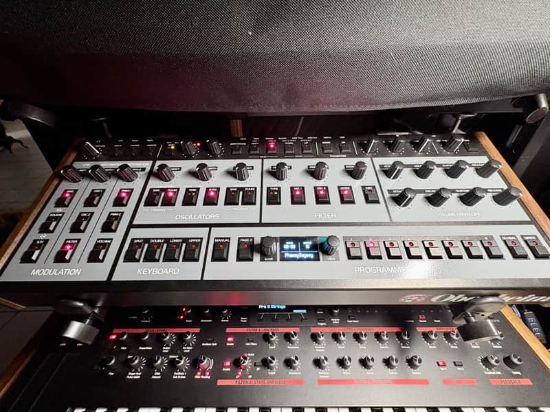 Oberheim OB-X8 Desktop 8-Voice Synthesizer 2022 - Present - Black with Wood Sides image 1